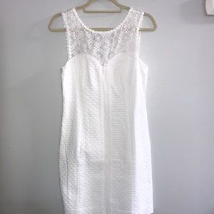 Lilly Pulitzer Sofia Lace Shift Dress - White sz 4